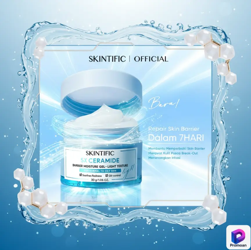 Promoan Rahasia Kulit Glowing Tanpa Bikin Kantong Bolong! 33 Promoan SKINTIFIC 5X Ceramide Barrier Moisture Gel
