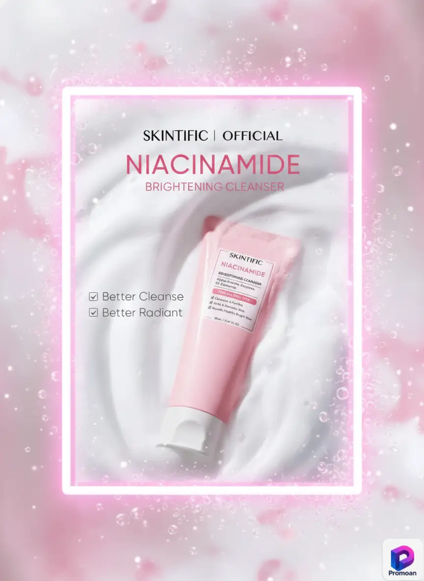 Promoan Rahasia Kulit Glowing Tanpa Bikin Kantong Bolong! 40 Promoan SKINTIFIC Niacinamide Brightening Cleanser 160ml
