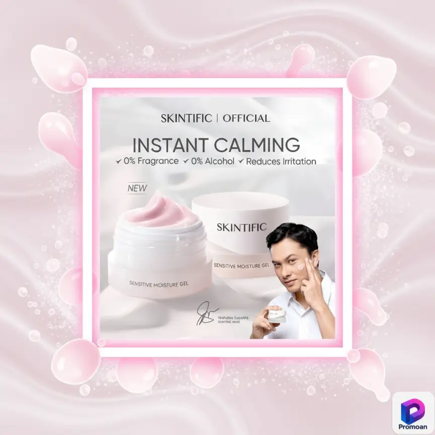 Promoan Rahasia Kulit Glowing Tanpa Bikin Kantong Bolong! 38 Promoan SKINTIFIC Sensitive Moisture Gel 40ml