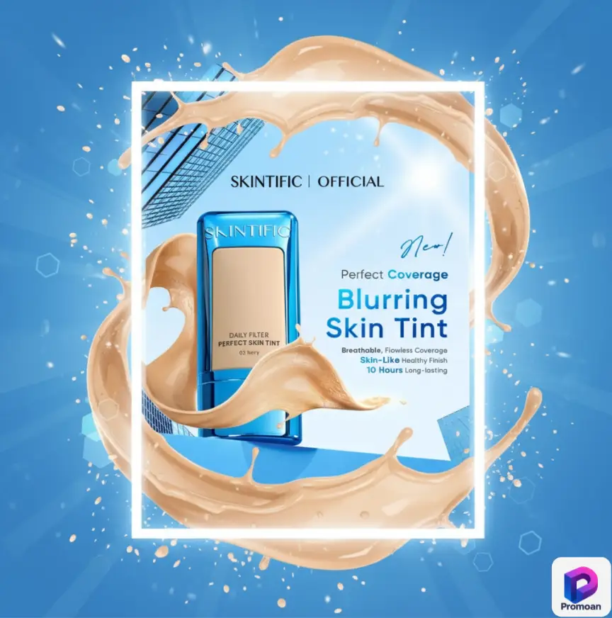 Promoan Rahasia Kulit Glowing Tanpa Bikin Kantong Bolong! 25 Promoan SKINTIFlC Perfect Coverage Blurring Skin Tint