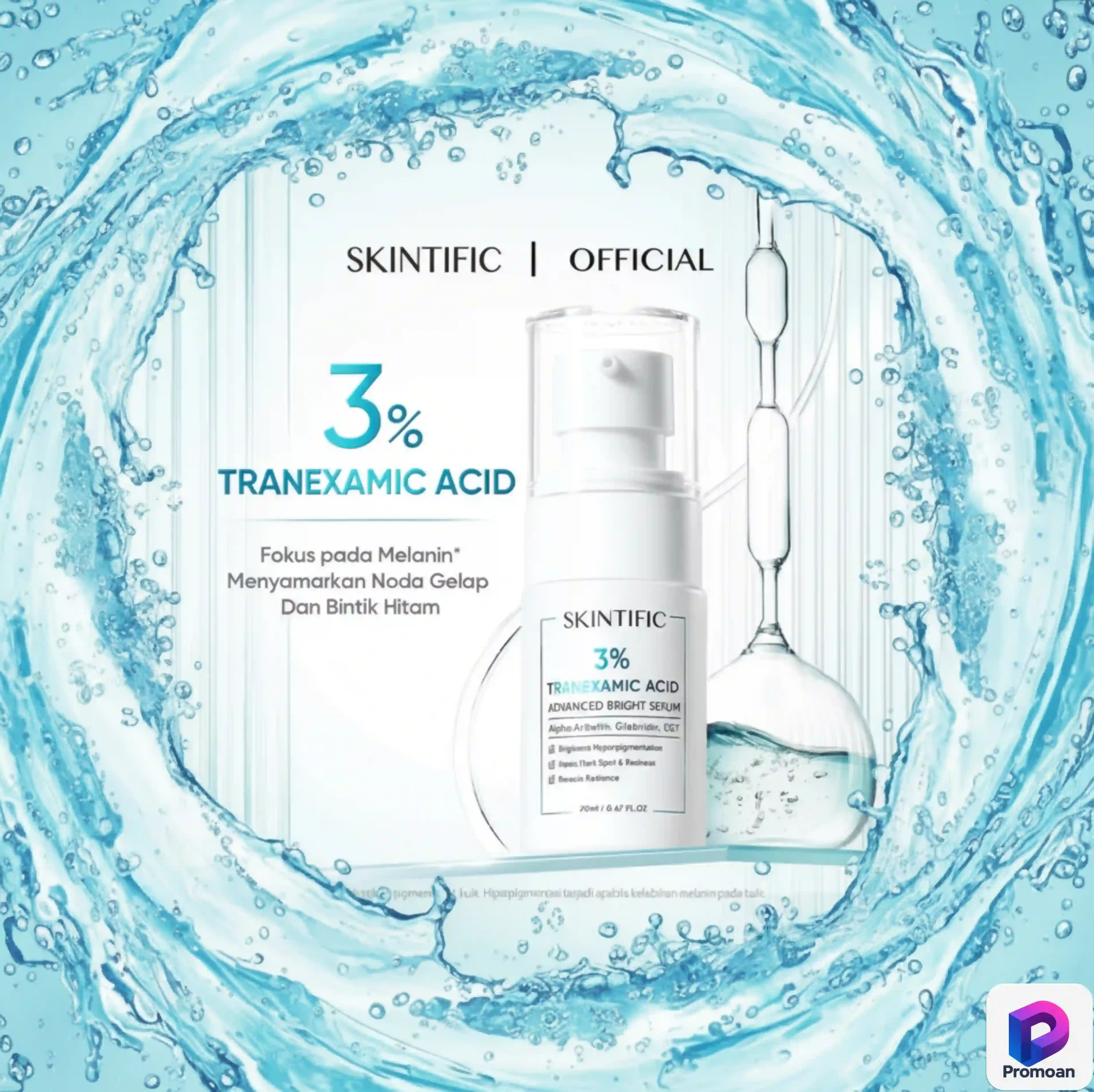 Promoan Rahasia Kulit Glowing Tanpa Bikin Kantong Bolong! 60 SKINTIFIC Tranexamic Acid Advanced Bright Serum 20ml scaled