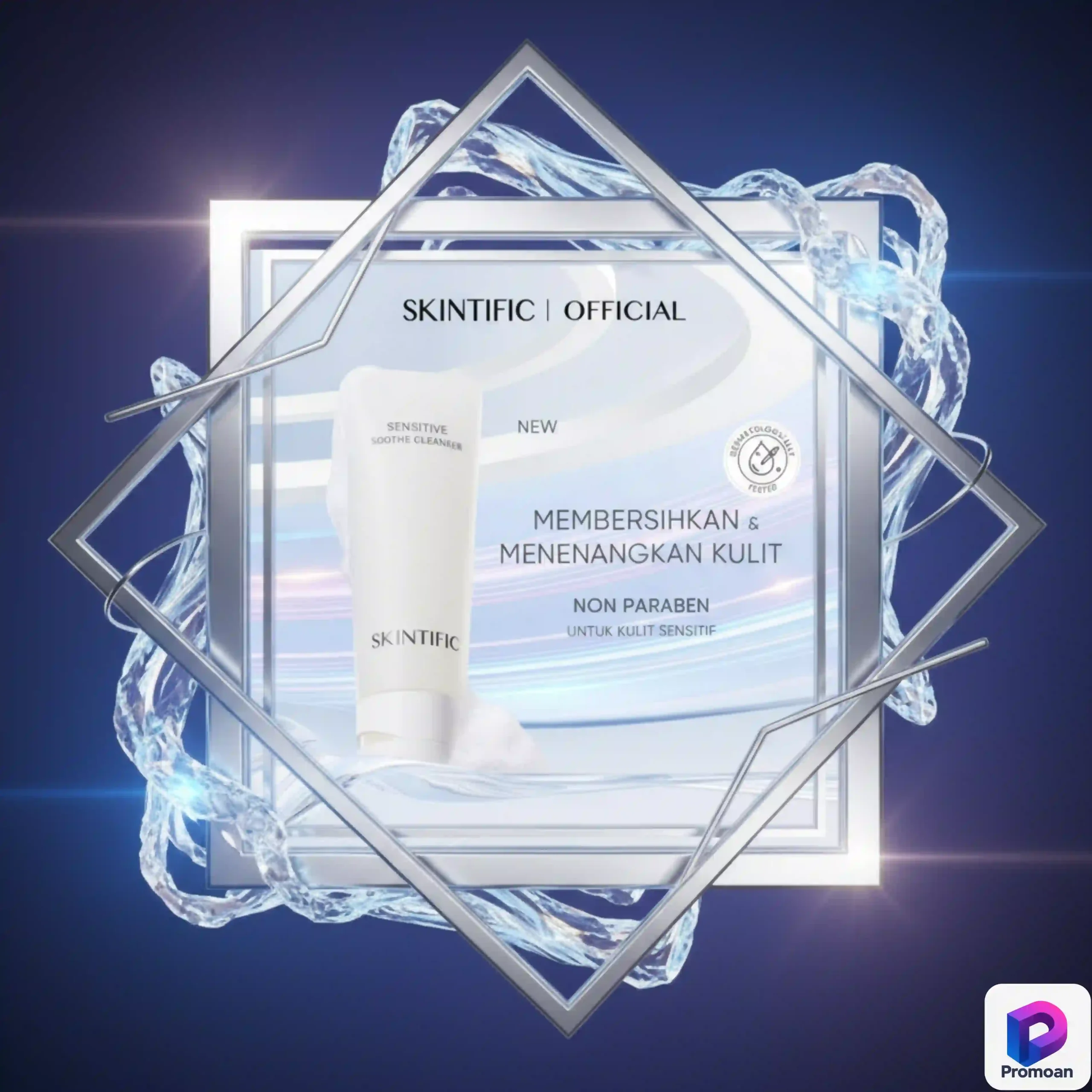 Promoan Rahasia Kulit Glowing Tanpa Bikin Kantong Bolong! 55 SKINTIFlC Sensitive Soothe Cleanser 120ml scaled